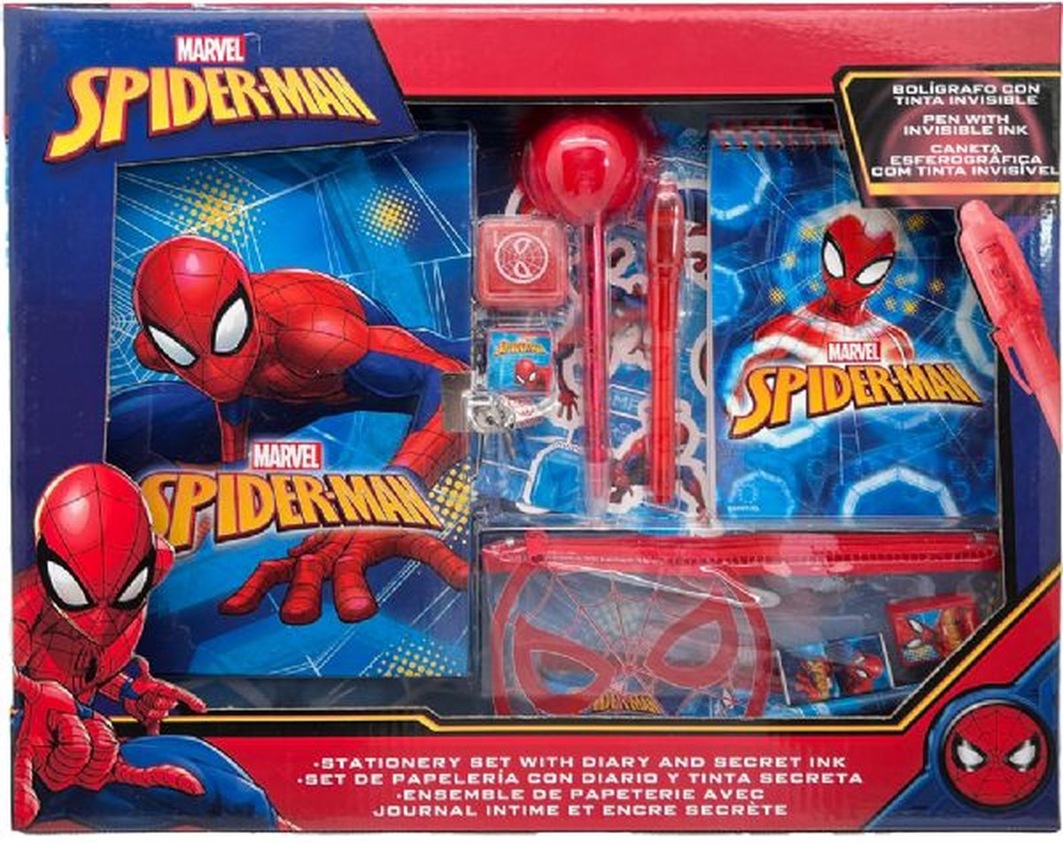Set Spiderman Marvel avec Journal Intime & Stylo Assorti sur Rapid