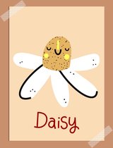 Daisy bloem Poster A3 - Babykamer Poster / Kinderkamer Poster / Kaart / Vrolijke poster / Woonaccessoires / Babykamer wanddecoratie