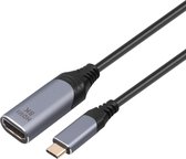 NÖRDIC USBC-N1307 USB-C naar HDMI 2.1 adapter - 8K30Hz - 48Gbps - Thunderbolt 3 en 4 - 50cm - Zwart