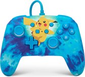 PowerA Geavanceerde Bedrade Nintendo Switch Controller - Tie Dye Pikachu - Blauw