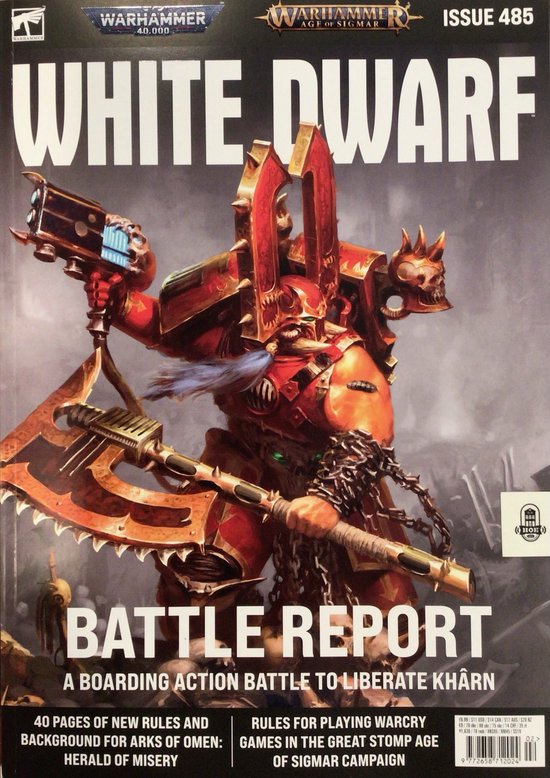 Thumbnail van een extra afbeelding van het spel White Dwarf magazine; issue 485
