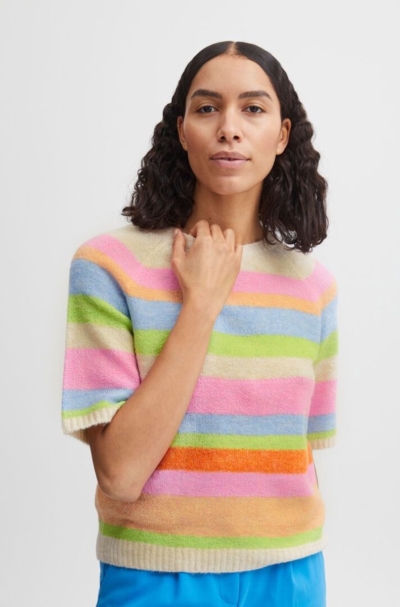 b.young BYMARTINE SS JUMPER 2 - Begonia Pink Mix Multi