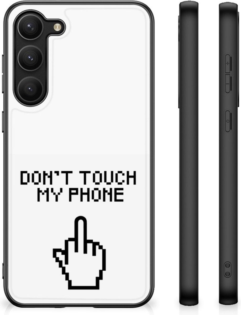 Samsung Galaxy S23 Plus Telefoon Hoesje Finger Don't Touch My Phone