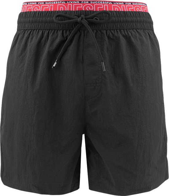 Diesel zwemshort dolphin double waistband logo zwart II - M