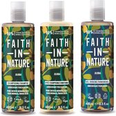 FAITH IN NATURE - Jojoba - Shampoo + Conditioner + Body Wash - 3 Pak - Voordeelverpakking