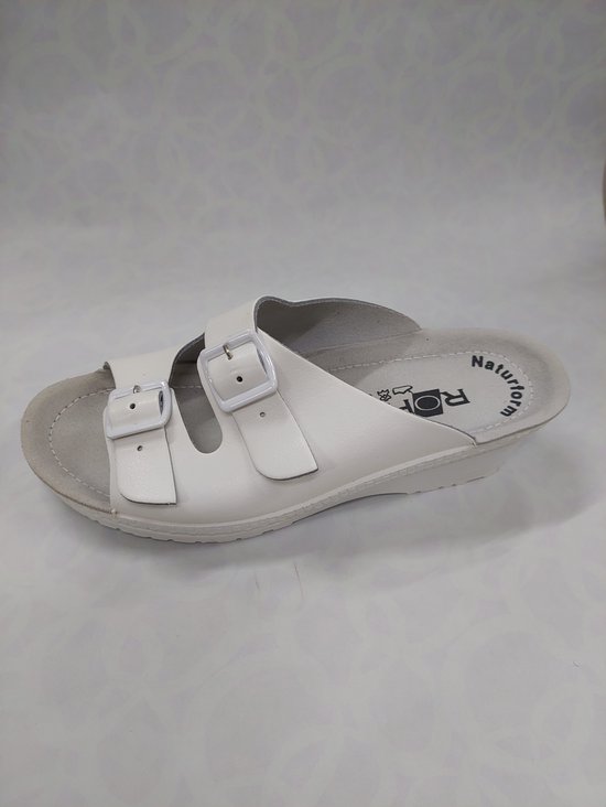 ROHDE 1462 / slippers met gesp / wit / maat 37