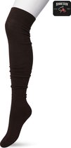 Bonnie Doon Overknee Kousen Donker Bruin Dames maat 36/42 - Overknee Sokken - Over de knie - Katoen - Gladde Naden - Extra Comfortabel - Maximaal Draagcomfort - Warm - Overknees - Kniekousen - Donkerbruin - Dark Brown - P53496.106