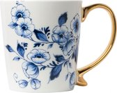 Mug - 300 ml - Bleu de Delft - Mug à thé - Cadeaux hollandais - Cadeau pour maman - Cadeau grand-mère - Cadeau fête des mères pour maman - Cadeau fête des mères