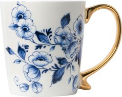Mok - 300 ml - Delfts blauw - Theemok - Hollandse cadeautjes - cadeau voor mama - cadeau oma