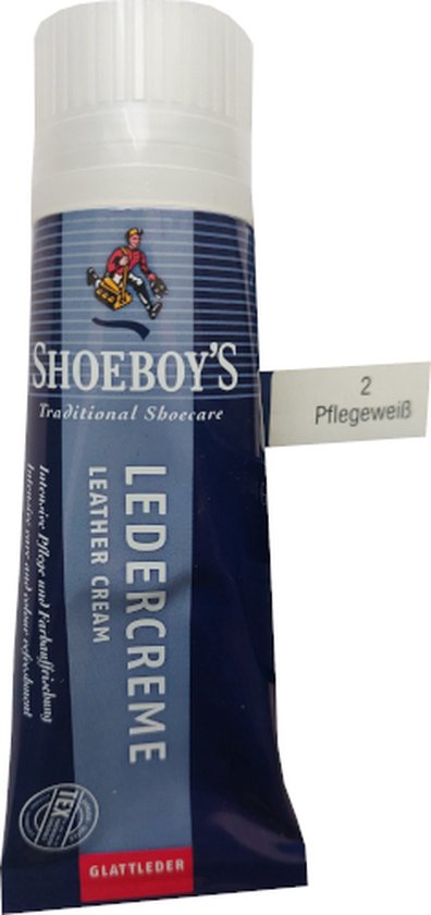 Shoeboy's Leder Creme Wit (Pflegeweiss) Tube 75 ml (Schoensmeer)