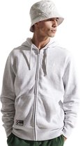 Superdry Organic Cotton Code Essential Sweatshirt Met Volledige Rits Grijs L Man