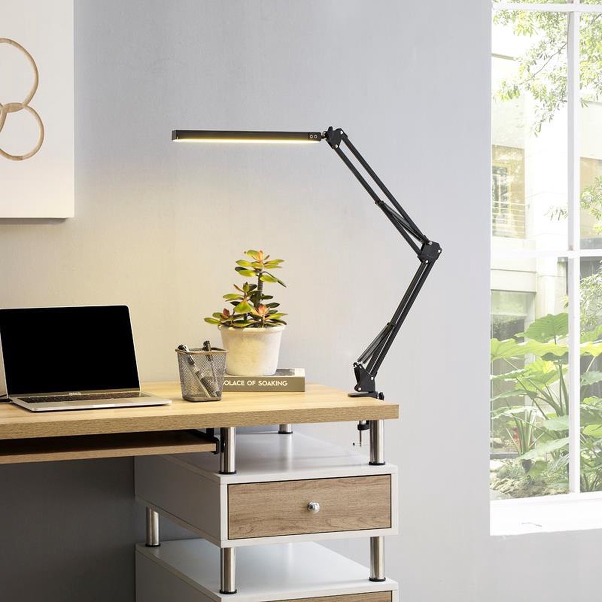 SMART Bureaulamp LED Klem – Dimbaar 10 Standen, 3 Kleuren thumbnail 2