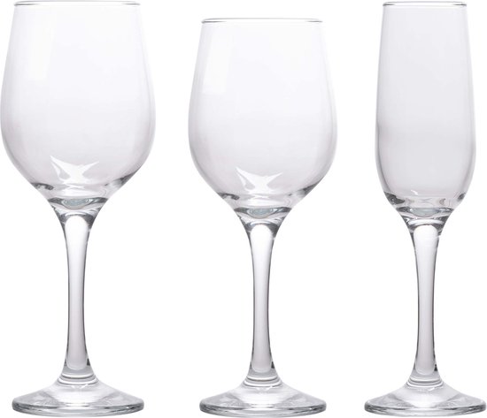 alpina Glasservies - 12 Stuks - Rode Wijn/ Witte Glazenset | bol.com