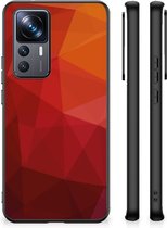 Backcover geschikt voor Xiaomi 12T | 12T Pro Polygon Red