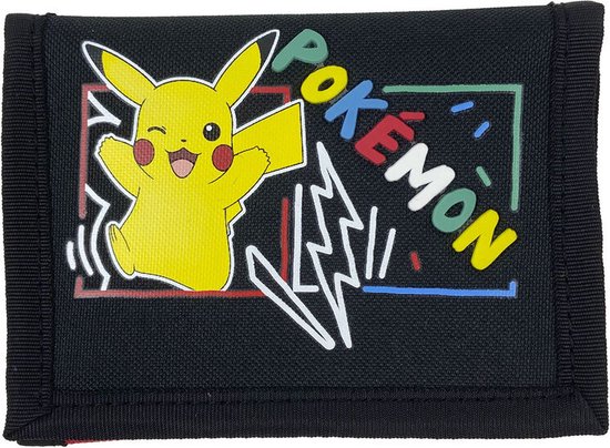 Pokémon - Portemonnee - Pikachu - Klittenband - 3d logo - High Quality