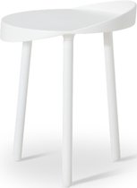 ijcoon design salontafel - Kelp Side ronde bijzettafel 40cm hoog - Nederlandse designers - wit