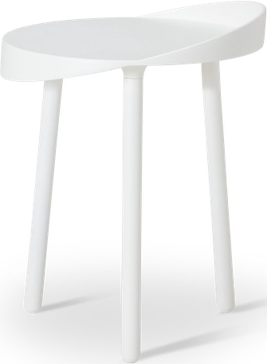 ijcoon design salontafel - Kelp Side ronde bijzettafel 40cm hoog - Nederlandse designers - wit