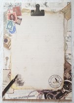 Briefpapier - 24 vellen A4 formaat - Vintage - Meer Leuks - Retro Postpapier