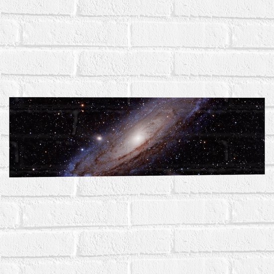 Muursticker - Galaxy Foto van Sterren op de Melkweg - 60x20 cm Foto op Muursticker