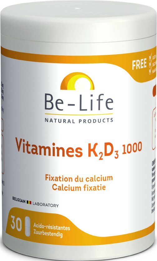 be-life-vitamines-k2-d3-1000-capsules-bol