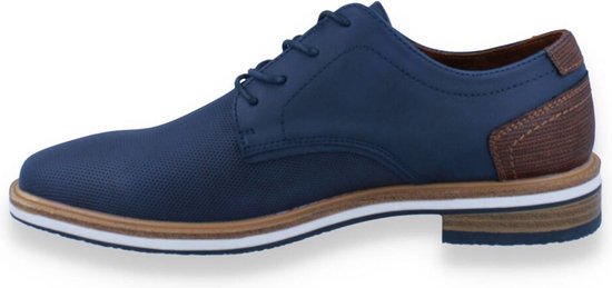 SJ LIFESTYLE SJ Heren Veterschoen Blauw BLAUW 46