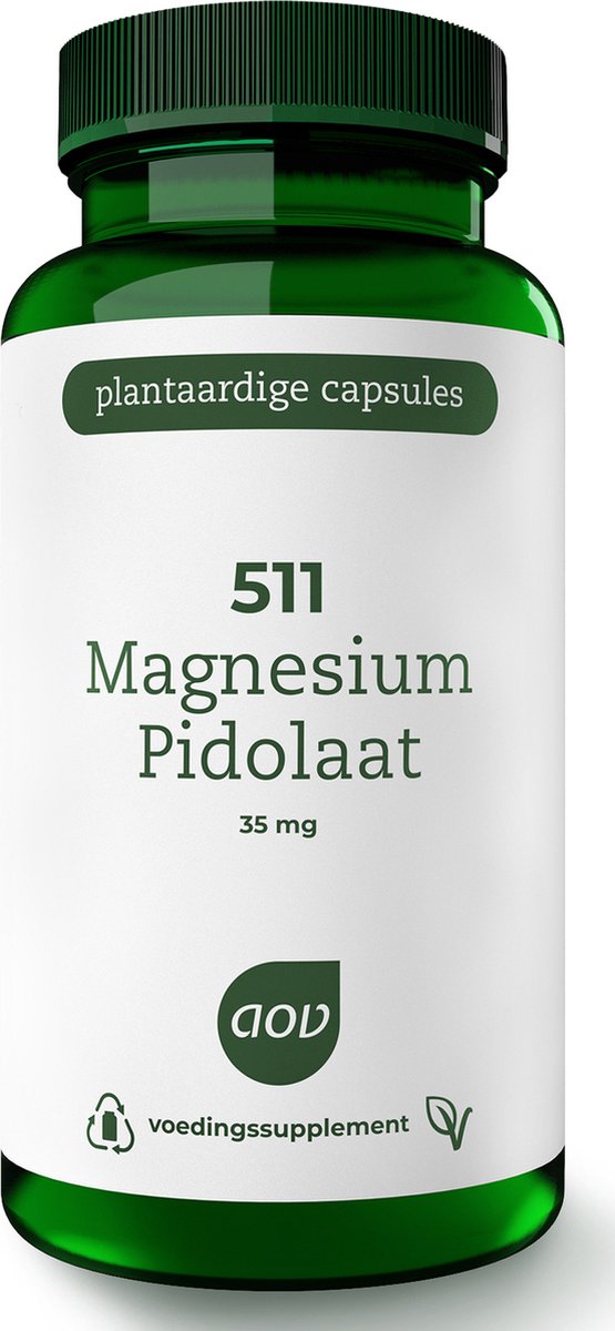 Goedkoopste AOV 511 Magnesium Pidolaat - 90 vegacaps - Mineralen - Voedingssupplement