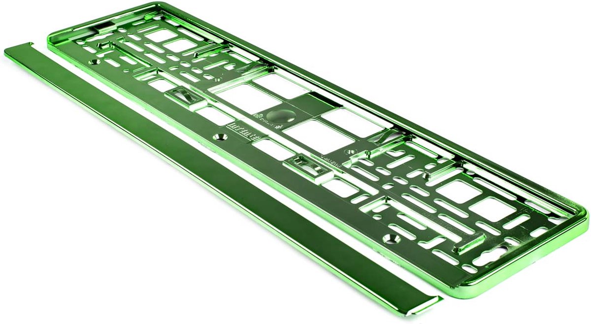 Kentekenplaathouders - Set van twee - Groen Metallic