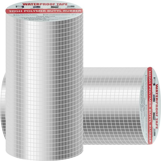 HOMIK Extreem sterk, zwart waterdicht plakband voor buiten en binnen, afdichtingstape, waterdicht, 5 cm x 2,5 m, uv-bestendig, duct tape, zelfsluitende tape