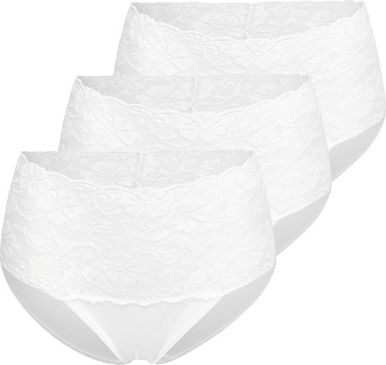 Nina von C Lot de 3 pantalons taille femme en Cotton fin