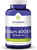 Vitakruid - Calcium 400 & D3 uit Rode Alg - 100 vcaps