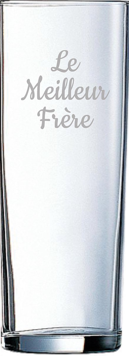 Longdrinkglas gegraveerd - 31cl - Le Meilleur Frère