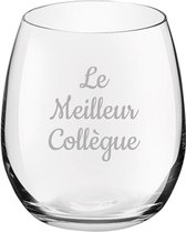 Drinkglas gegraveerd - 39cl - Le Meilleur Collègue