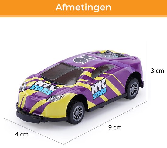 SUPGOD 16-teiliges Mini-Rennwagen-Set aus Metall, für Jungen, Mädchen, Spielzeug, Geschenk