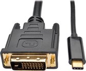 Tripp Lite U444-016-D tussenstuk voor kabels DVI -D USB C 3.1 Zwart