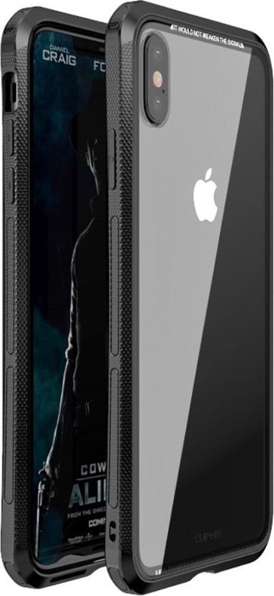 Luphie Double Dragon Tempered Back Case - Geschikt voor Apple iPhone X/XS (5.8