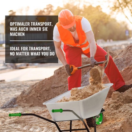 Tuin kruiwagen met verzinkt frame 100 liter - in doos online kopen