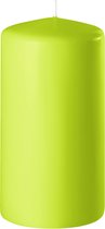 Bougies illuminatrices Bougie cylindre / bougie bloc Vert citron - 6 x 15 cm - 58 heures de combustion