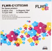 FLWR 603XL 4-pack zwart en kleur / Cartridge - Geschikt voor Epson
