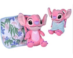 foto van Disney - Blankee Angel - Stitch - Knuffel - 25cm