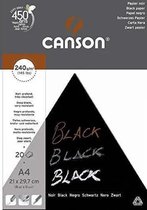 Canson - papier A3 - noir profond - 20 feuilles