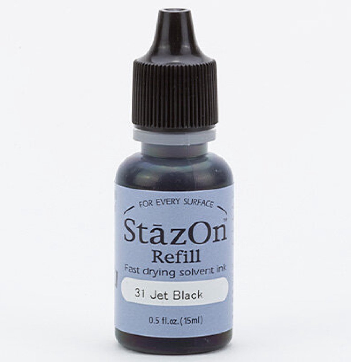 Stempelkussen vulling jet black - Stazon Tsukineko