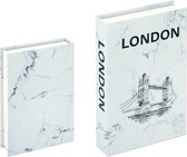 Livre de rangement - Londres - Wit - Opbergbox de rangement - Décoration salon - Boeken