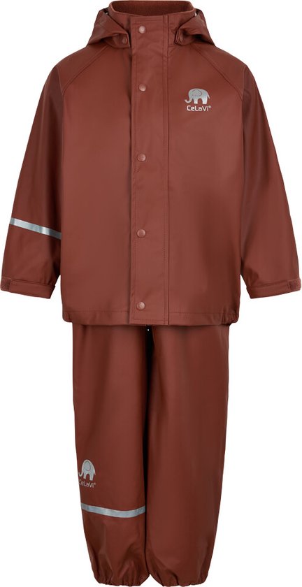 CeLaVi - Combinaison de pluie Basic pour enfant - Écaille de tortue - taille 130 (128-134cm)