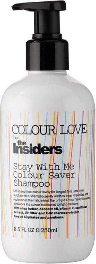 Foto: The insiders stay with me colour save shampoo 1000 ml normale shampoo vrouwen voor alle haartypes