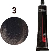 Viba Professional Viba Color Permanent Cosmetic Coloring Cream Haar kleur 100ml - 03 Dark Natural Brown