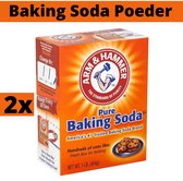 Baking Soda Poeder Schoonmaken - Voordeelverpakking 2 x 454 gram - Natriumbicarbonaat - Schoonmaak Soda - Zuiveringszout - Bicarbonaat - Baksoda - Bakpoeder - Baking Powder