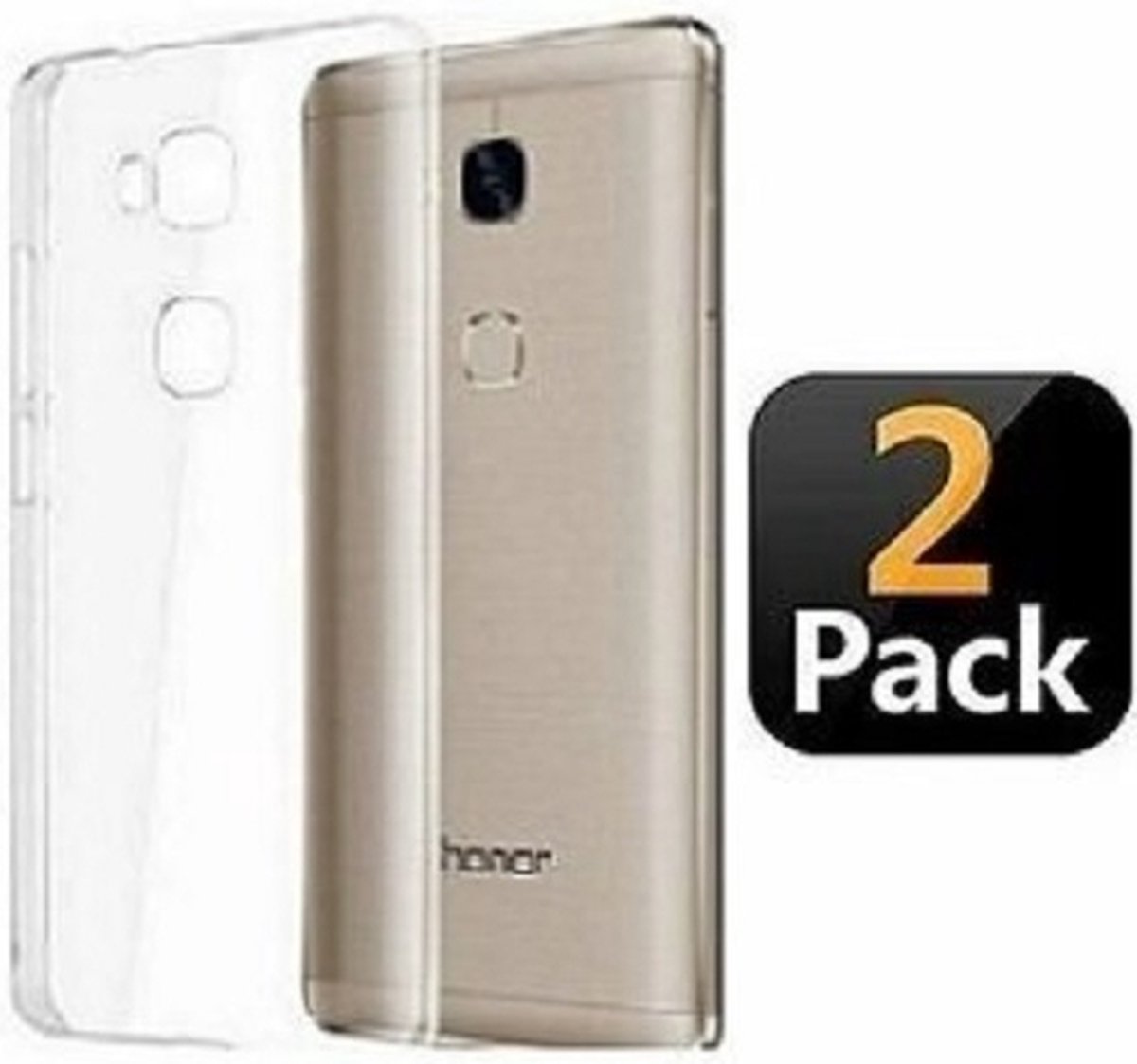 Huawei GR5 / Honor 5X Hoesje TPU Siliconen Transparant 2x