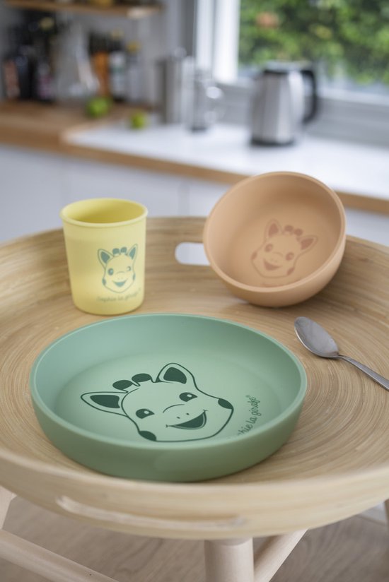 Sophie de giraf Beker - Kinder servies - Drinkbeker - Vaatwasser- en magnetronbestendig - Siliconen - In witte geschenkdoos - Geel van Sophie de Giraf. — afbeelding 5