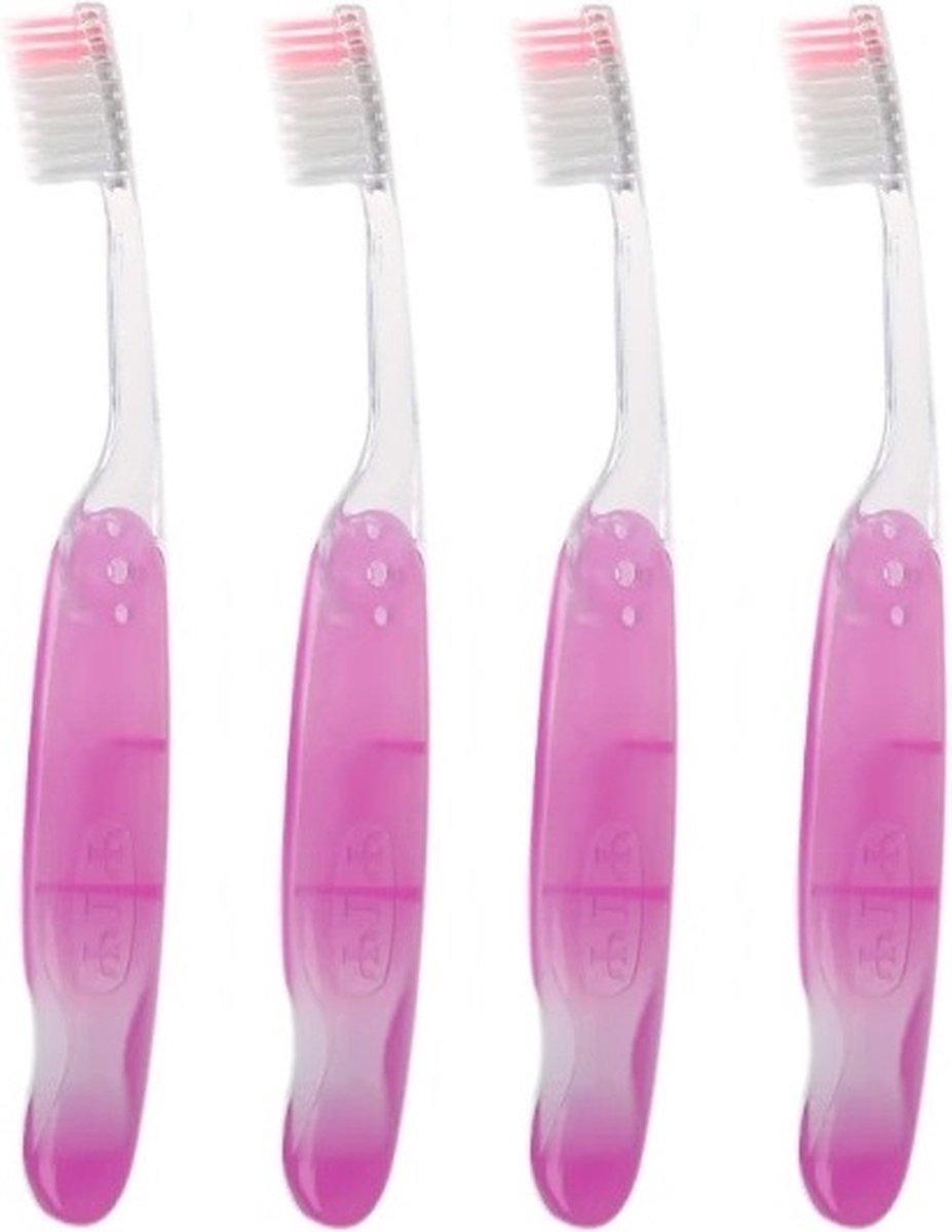 Goedkoopste 4 Stuks Opvouwbare Tandenborstels – Roze – Reisset – Compact – Tandverzorging – Hygiëne – Reisvriendelijk – Vakantie – Kamperen – Praktisch