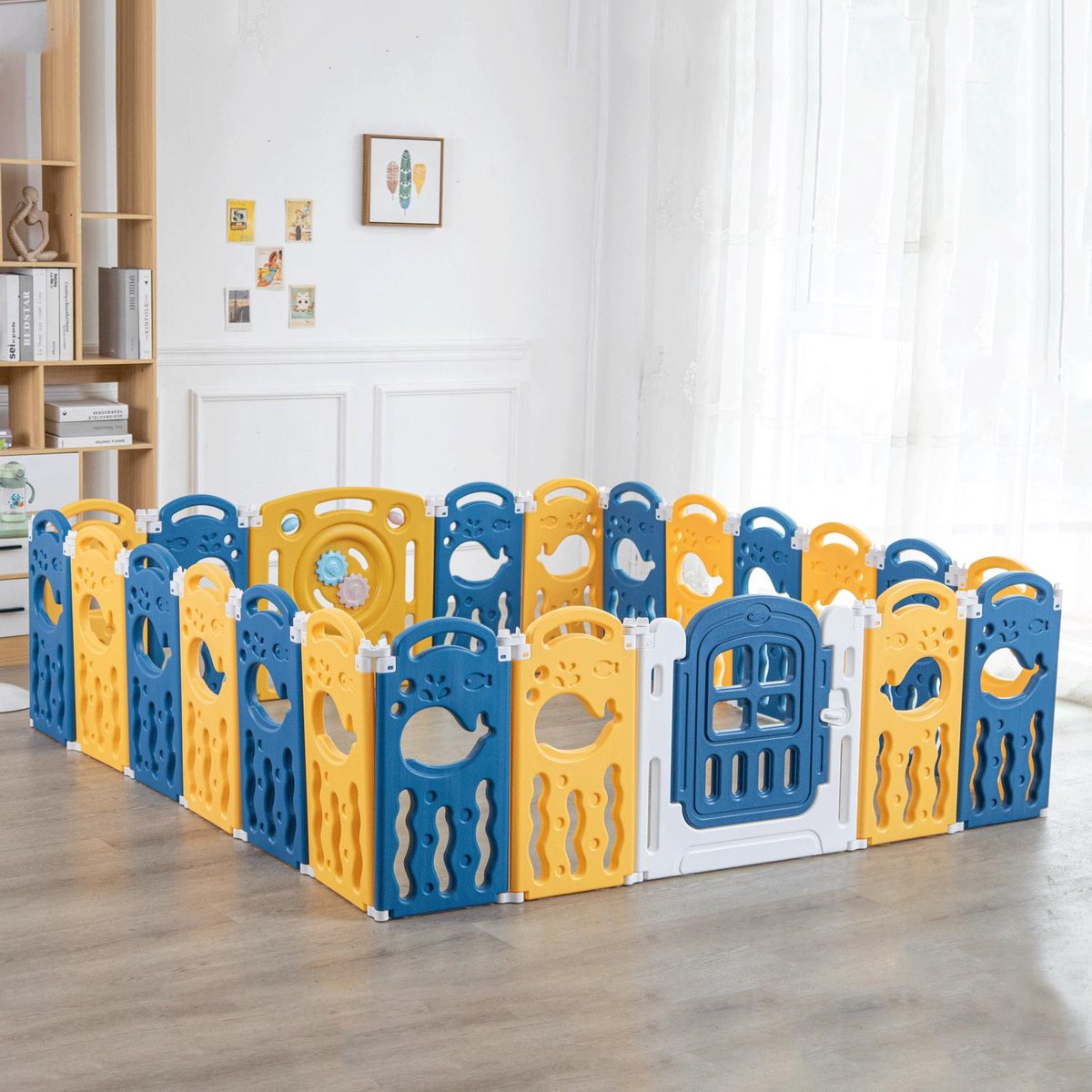 FOXSPORT Kunststof Grondbox - Extra grote Grondbox Baby - Playpen ...